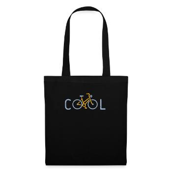 Cool Fahrrad Kind Baby Geschenk Lustig - Stoffbeutel - Schwarz - Vorne
