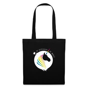 unicorn rainbow unicorn rainbow gay CSD cool LO - Tote Bag - black - Front