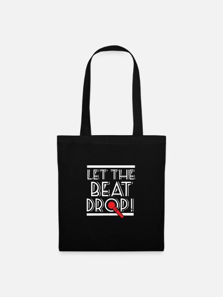 Let The Beat Drop - For Beatbox & Hip Hop Fans - Stoffbeutel - Schwarz