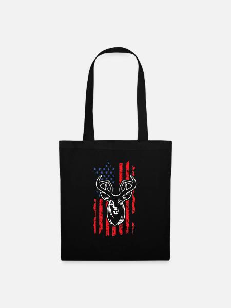 Hunting Deer - Tote Bag - black
