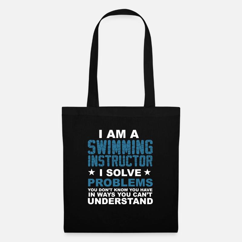 Ich bin ein Schwimmlehrer.. - Geschenk - Stoffbeutel - Schwarz