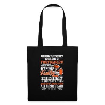 Family firefighter firefighter firefighter woman - Tote Bag - black - Front