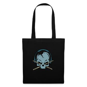 Drummer Baguettes Band Loud Metal Rock cadeau - Sac en tissu - noir - Devant