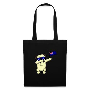 Australia Dabbing Dog Pug Gift World Champion - Tote Bag - black - Front