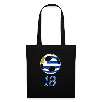 Uruguay Football 18 Game Idée Cadeau - Sac en tissu - noir - Devant