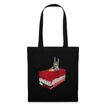 Une île, du Metal ... le bonheur ! - Sac en tissu - noir - Devant