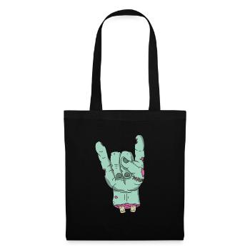 Zombie Halloween sang morts-vivants rock apocalyptique horreur - Sac en tissu - noir - Devant