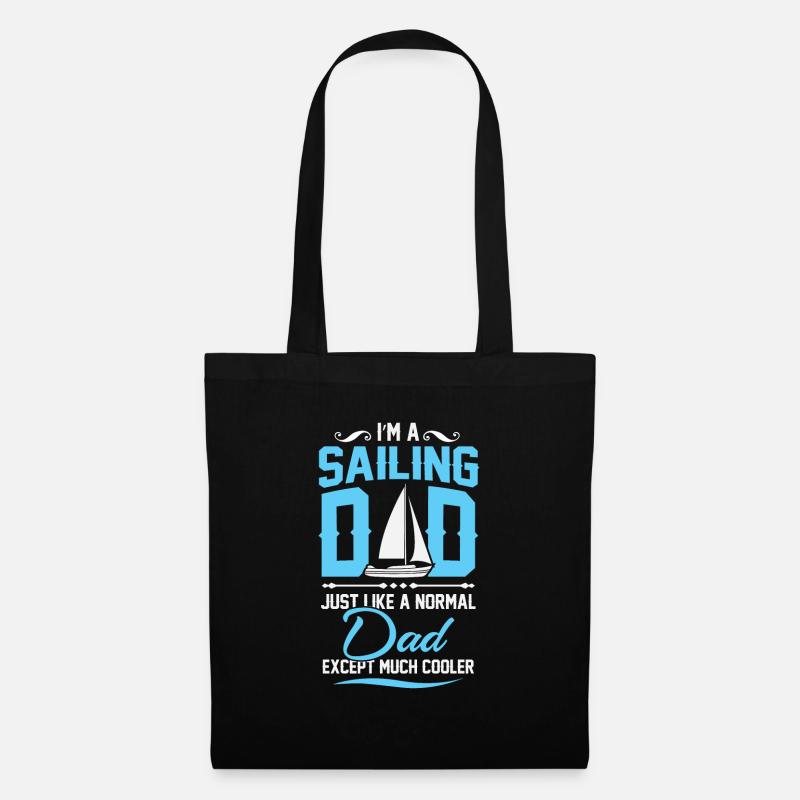 Sailing dad - Tote Bag - black