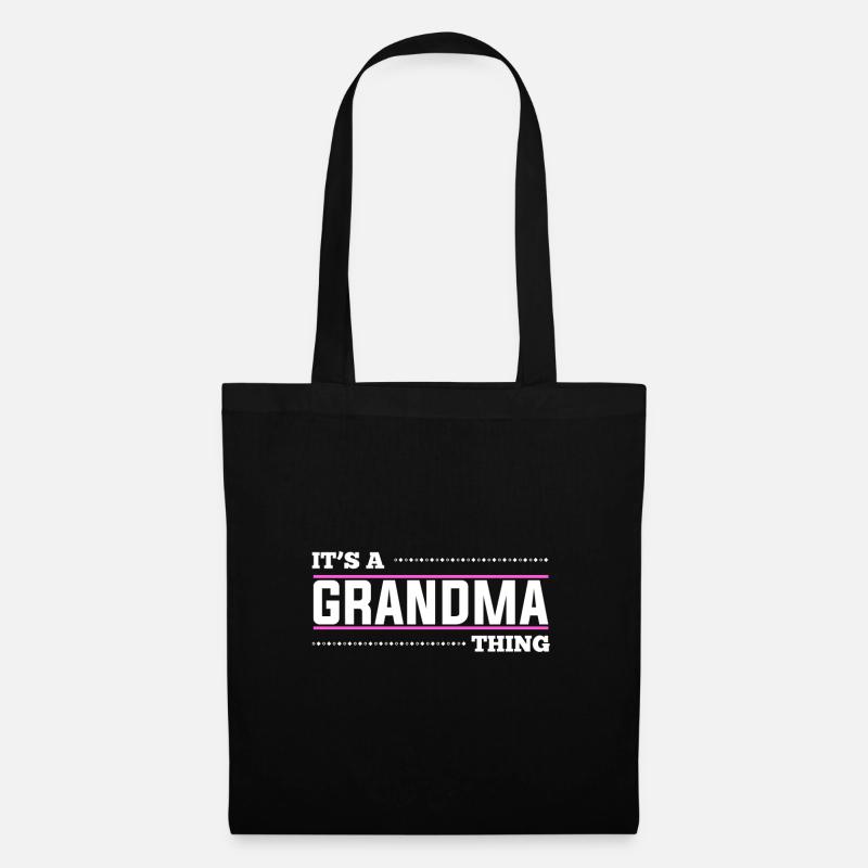 C'est une chose grand-mère - Sac en tissu - noir