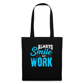 Happy (at work) - Tote Bag - black - Front