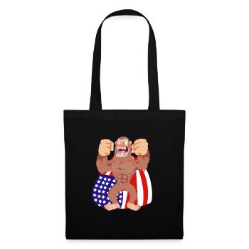 Bigfoot Sasquatch Yeti Shirt cadeau - Sac en tissu - noir - Devant