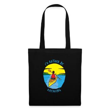 Kayak Kayak Canoe Paddling Water Sports Gift - Tote Bag - black - Front