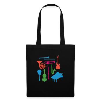 Musical Instruments - Tote Bag - black - Front