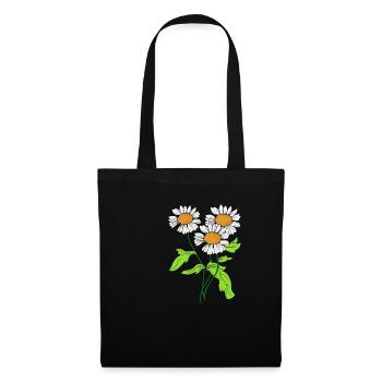 Daisies flower plant bloom gift idea - Tote Bag - black - Front