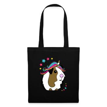 Cochon d'Inde Licorne - Sac en tissu - noir - Devant