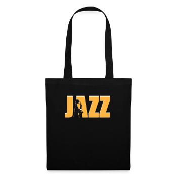 Saxophone Sax Jazz Vintage Music Gift - Tote Bag - black - Front