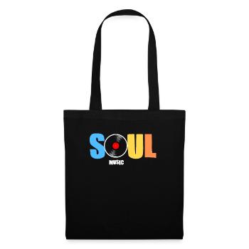 Soul Music Music Funk Soul Music Vinyl 70s Retro - Tote Bag - black - Front
