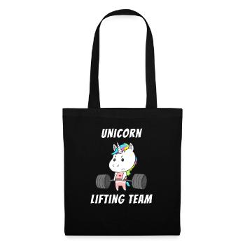 Unicorn Training Team Women Workout Gym Fitness - Tote Bag - black - Front