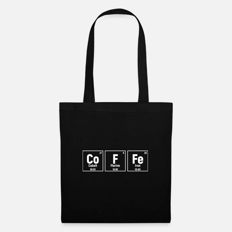 Periodic table coffee - Tote Bag - black