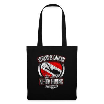 Plongeur sous-marin plongeur Sea Diver Flag - Sac en tissu - noir - Devant