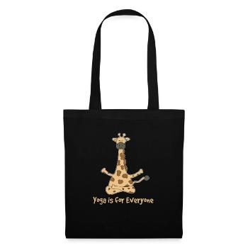 Yoga giraffe - Tote Bag - black - Front
