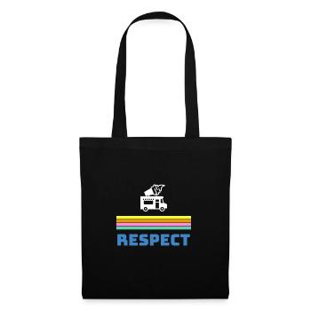 Respecter l'homme dans la camionnette de glace - Sac en tissu - noir - Devant