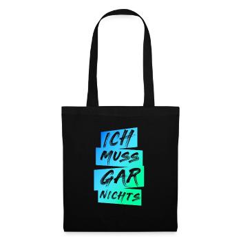 Je dois faire le sort De la bonne parole - Sac en tissu - noir - Devant