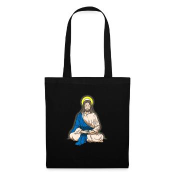 Meditation Jesus Christ cross gift - Tote Bag - black - Front