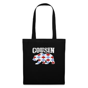 Cousin Tshirt Design - Tote Bag - black - Front
