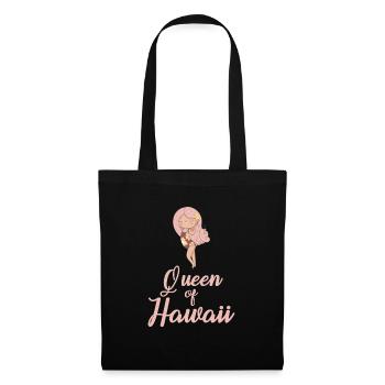 Queen of Hawaii - Stoffbeutel - Schwarz - Vorne