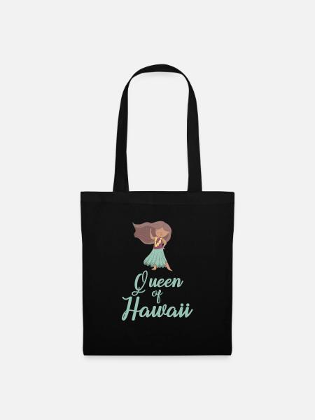 Königin von Hawaii - Stoffbeutel - Schwarz