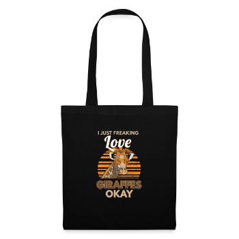 Just Freaking Love Giraffes - Tote Bag - black - Front