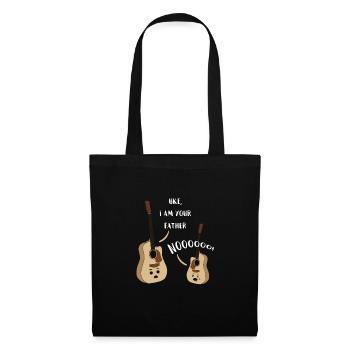 Uke I Am Your Father T Shirt Ukulele Guitar Music - Stoffbeutel - Schwarz - Vorne