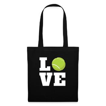 Tennis tennis de tennis tennis de tennis cadeau - Sac en tissu - noir - Devant