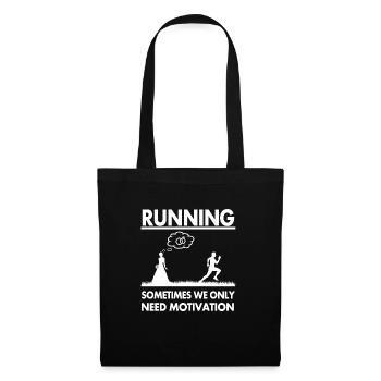 Motivation drôle idée cadeau cadeau - Sac en tissu - noir - Devant
