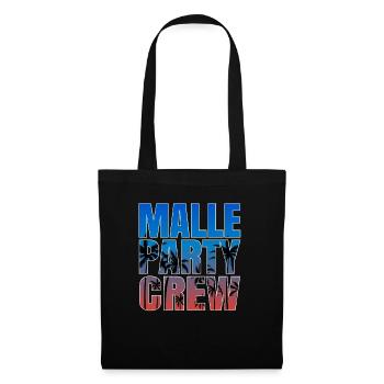 Mallorca Party Crew Shirt Für Urlaub mit Freunden - Stoffbeutel - Schwarz - Vorne