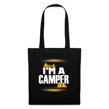 I'm a camper I'm a camper gift idea - Tote Bag - black - Front