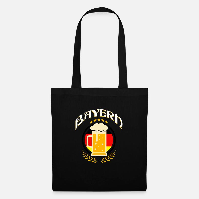 Bayern Maßkrug Shirt - Stoffbeutel - Schwarz