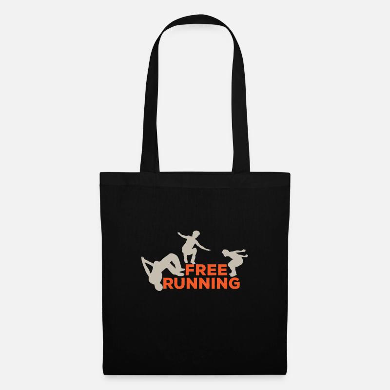 freerunning - Stoffbeutel - Schwarz