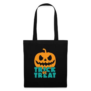 Trick or treat gift Halloween saying - Tote Bag - black - Front