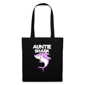 Auntie Shark - Matching Family Gift - Tote Bag - black - Front