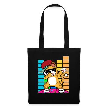 Dabbing Dab Cat Rapper Hip Hop Hip Hop Disco - Tote Bag - black - Front