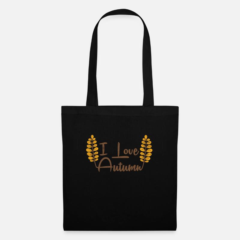 J’aime l’automne saison plus belle période - Sac en tissu - noir