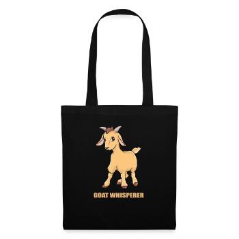 Cadeau pour chèvre chèvre chèvre - Sac en tissu - noir - Devant