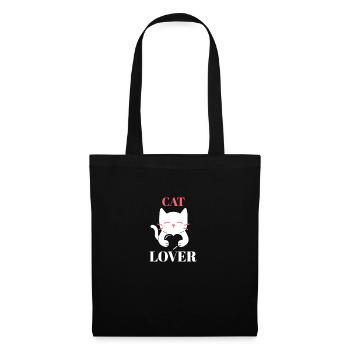 Katze - Stoffbeutel - Schwarz - Vorne