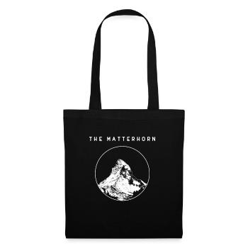 Matterhorn Switzerland gift mountain Zermatt hiking - Tote Bag - black - Front