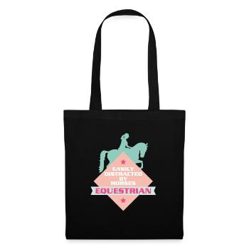 Horse riding Horse riding Horse saying Funny sayings - Tote Bag - black - Front