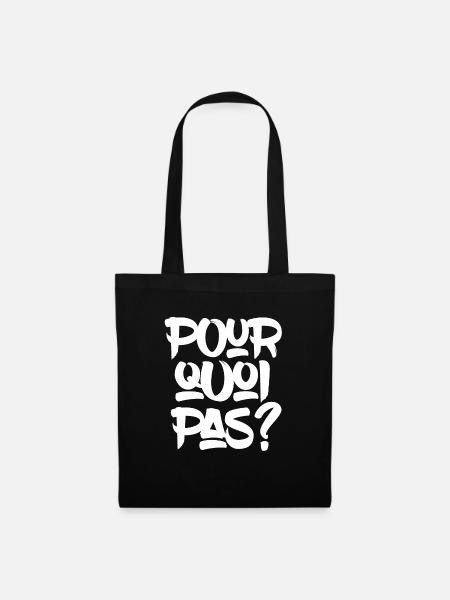 Pourquoi pas? - Sac en tissu - noir
