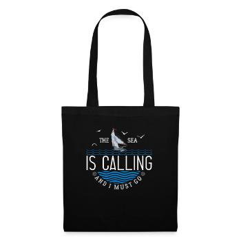 The Sea Is Calling And I Must Go - Tote Bag - black - Front