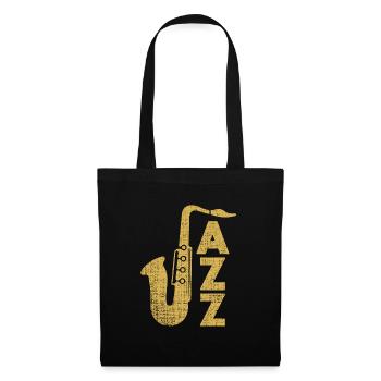 Jazz Saxophone Gift Musician Christmas - Tote Bag - black - Front